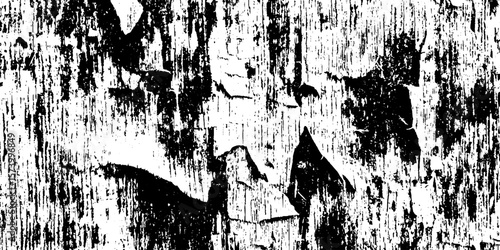 Distressed plywood texture with splintered edge and torn veneers for grunge background design