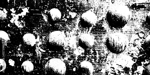 Abstract tactile braille dot field with raised bumps for grunge background or overlay effect