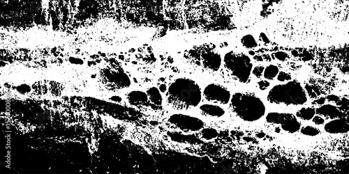 Volcanic rock texture with deep bubbles for grunge overlay and distress effects