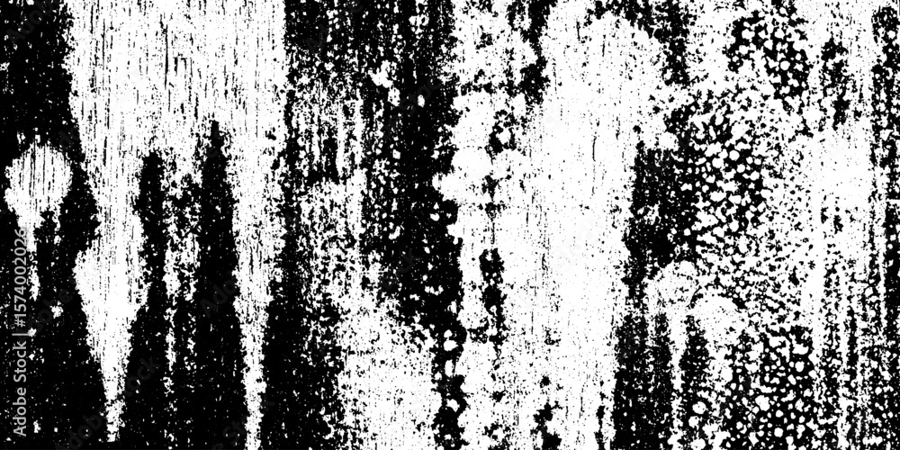 Obraz premium Weathered concrete facade with vertical drip stain effect for artistic background design
