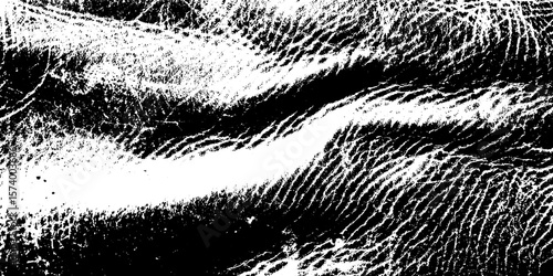 Worn leather saddle texture with compression wrinkles for distressed design effect