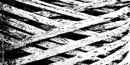 Textured woven hammock design featuring slack cords for grunge overlay effect
