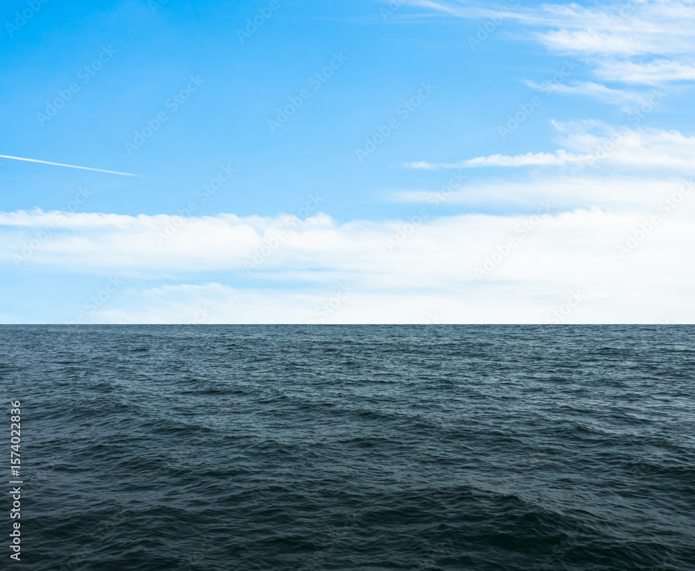Obraz premium Sea ocean texture blue water nature background, abstract shore clean calm natural summer for tourism travel in holidays, island deep surface.