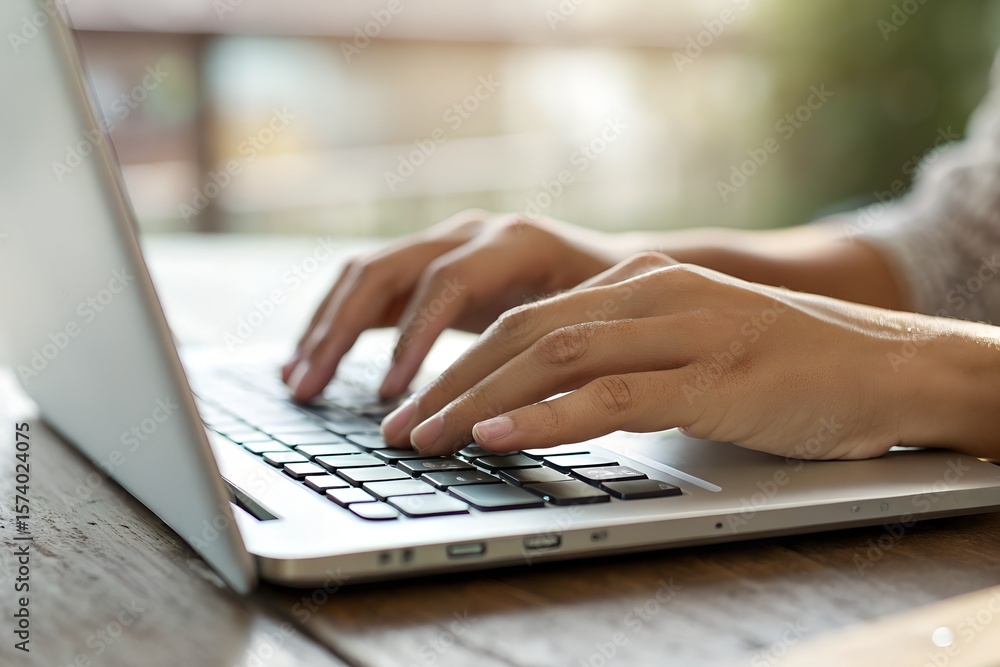 Hand Using a Laptop Computer Isolated Background Hand Using a Laptop Computer Isolated Background