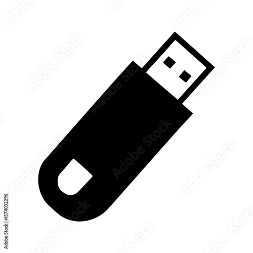 USB Flash Drive Clipart Vector Illustration