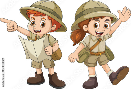 cartoon illustration of a cowboy