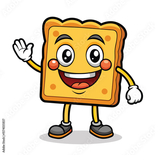 Funny 3D cartoon boy character illustration of a smiling pilot businessman with glasses