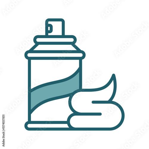 shaving cream icon vector design template simple and clean