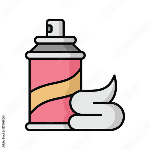 shaving cream icon vector design template simple and clean