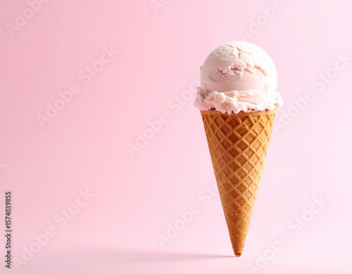 Ice cream cone with good copy space.
