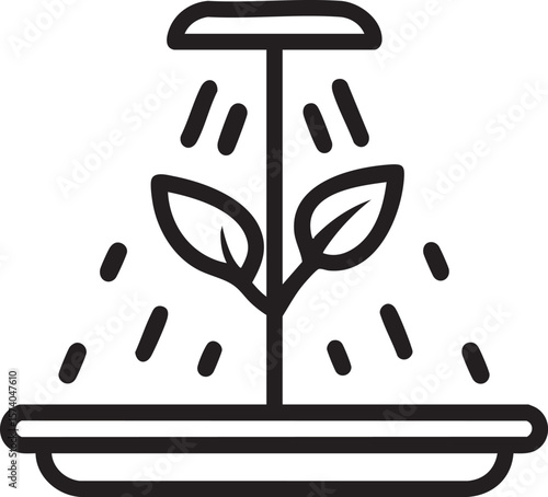 Indoor plant care with watering system for healthy growth