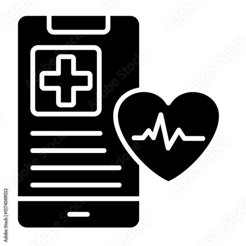 Health App  Icon Element For Design