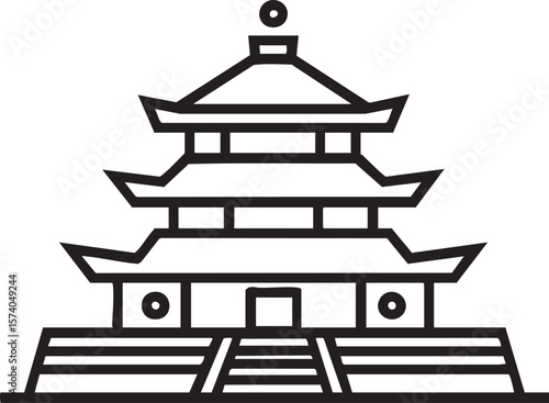Traditional Japanese temple design for architectural inspiration