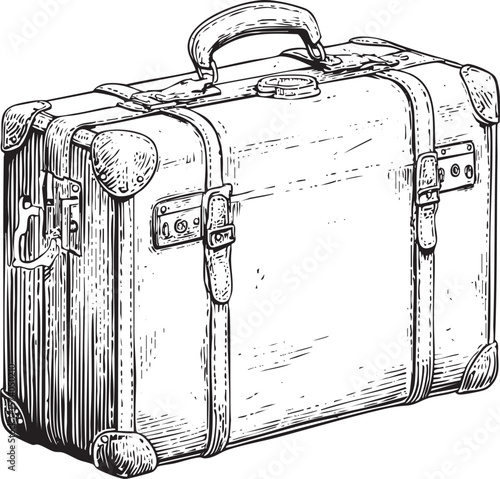 Classic travel suitcase design for vintage travel memories