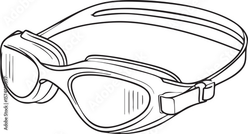 Swimming goggles design for athletes and water sports enthusiasts