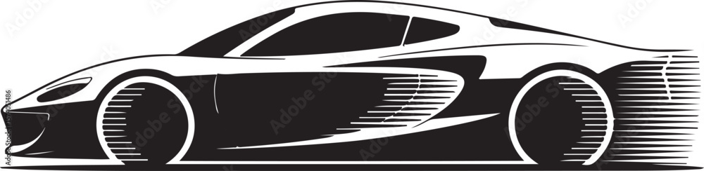 Racing Car Silhouette Vector Set Racing Car Silhouette Vector Set