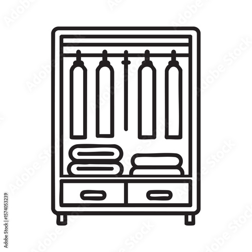 Modern storage solutions for organizing towels and clothing neatly
