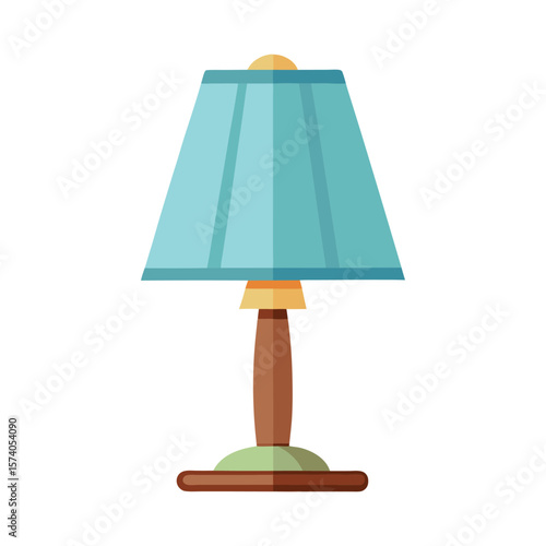 Stylish metal table lamp with a white shade, perfect for home decor or desk illumination