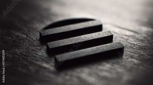 Wallpaper Mural Abstract Shapes on Dark Surface Design Torontodigital.ca