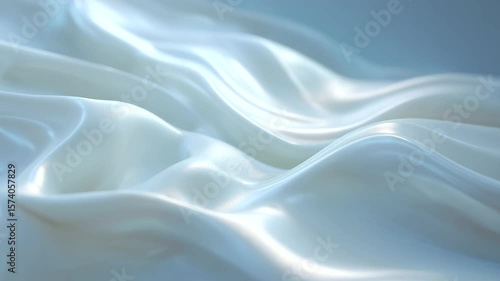 Wallpaper Mural Glossy Fluid Masses in Soft Low Contrast Settings Torontodigital.ca