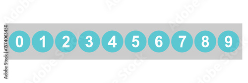 Set of brush stroke, marker textured numbers. numbers 1, 2, 3, 4, 5, 6, 7, 8, 9, 0. stylish hand draw brush painted numbers set. bold brush drawn grunge. dirty texture vector. rough brush strokes. 