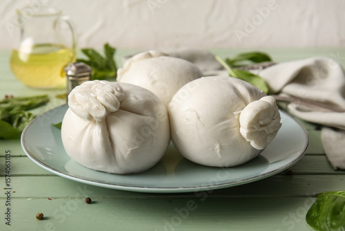 Fresh italian burrata chees...