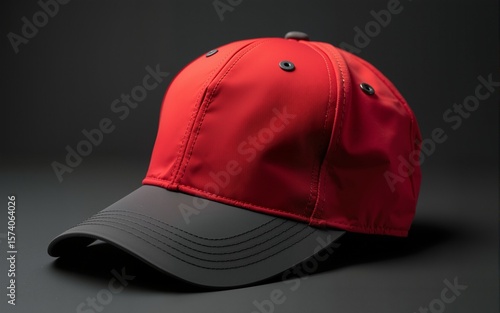 Wallpaper Mural A well worn red and dark baseball cap. High quality Torontodigital.ca