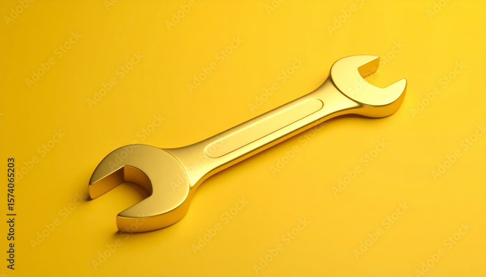 A chrome adjustable wrench and bolt, essential metal tools for repair and construction, isolated on a black background A chrome adjustable wrench and bolt, essential metal tools for repair and construction, isolated on a black background