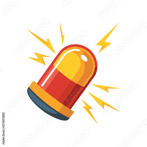 Abstract, colorful vector illustration of a sun-filled background, perfect for educational or medical designs, featuring playful cartoon elements like pencils and capsules