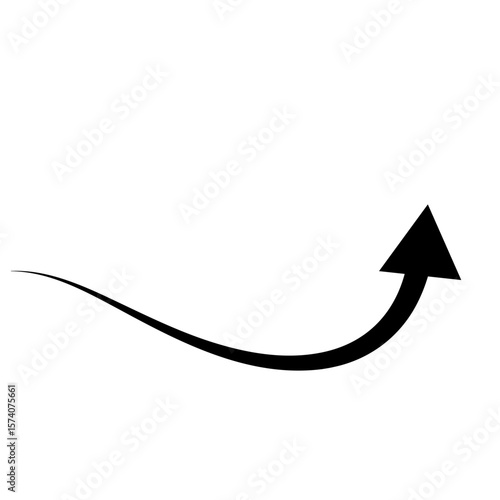 Red arrow up 3D illustration symbolizing business success and growth