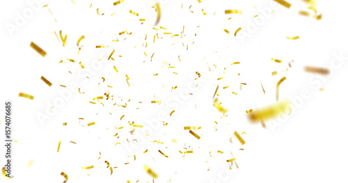 golden falling confeti on transparent background. Holiday confetti, 3D Dynamic golden confetti. 3d render Golden confetti burst for celebrate isolated on transparent background. confeti png,