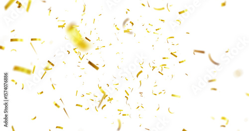 golden falling confeti on transparent background. Holiday confetti, 3D Dynamic golden confetti. 3d render Golden confetti burst for celebrate isolated on transparent background. confeti png,