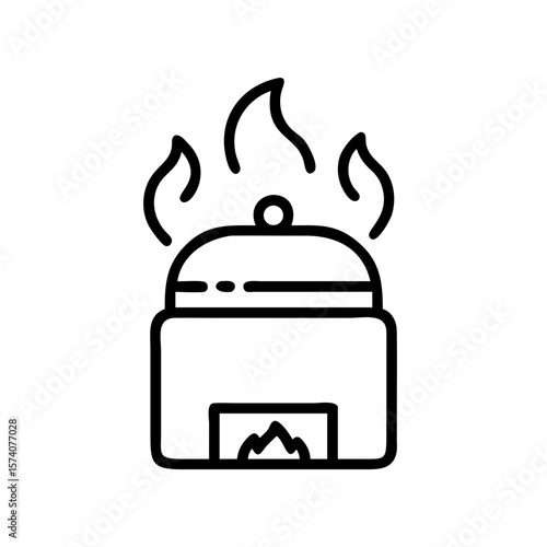 Cremation chamber icon