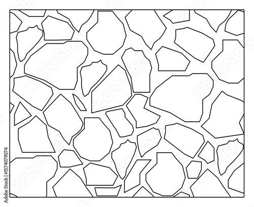 Polygonal stone slab seamless vector texture