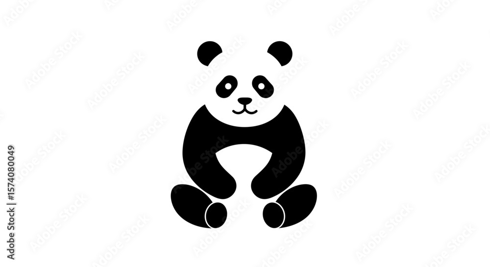 Fototapeta premium Panda logo vector