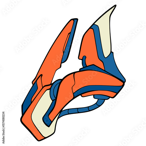 U Graffiti Font Futuristic  Typography Alphabet Illustration