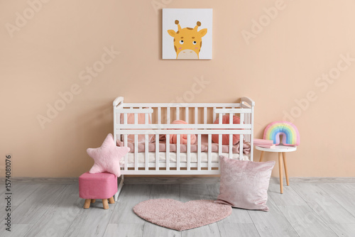 Interior of stylish baby ro...