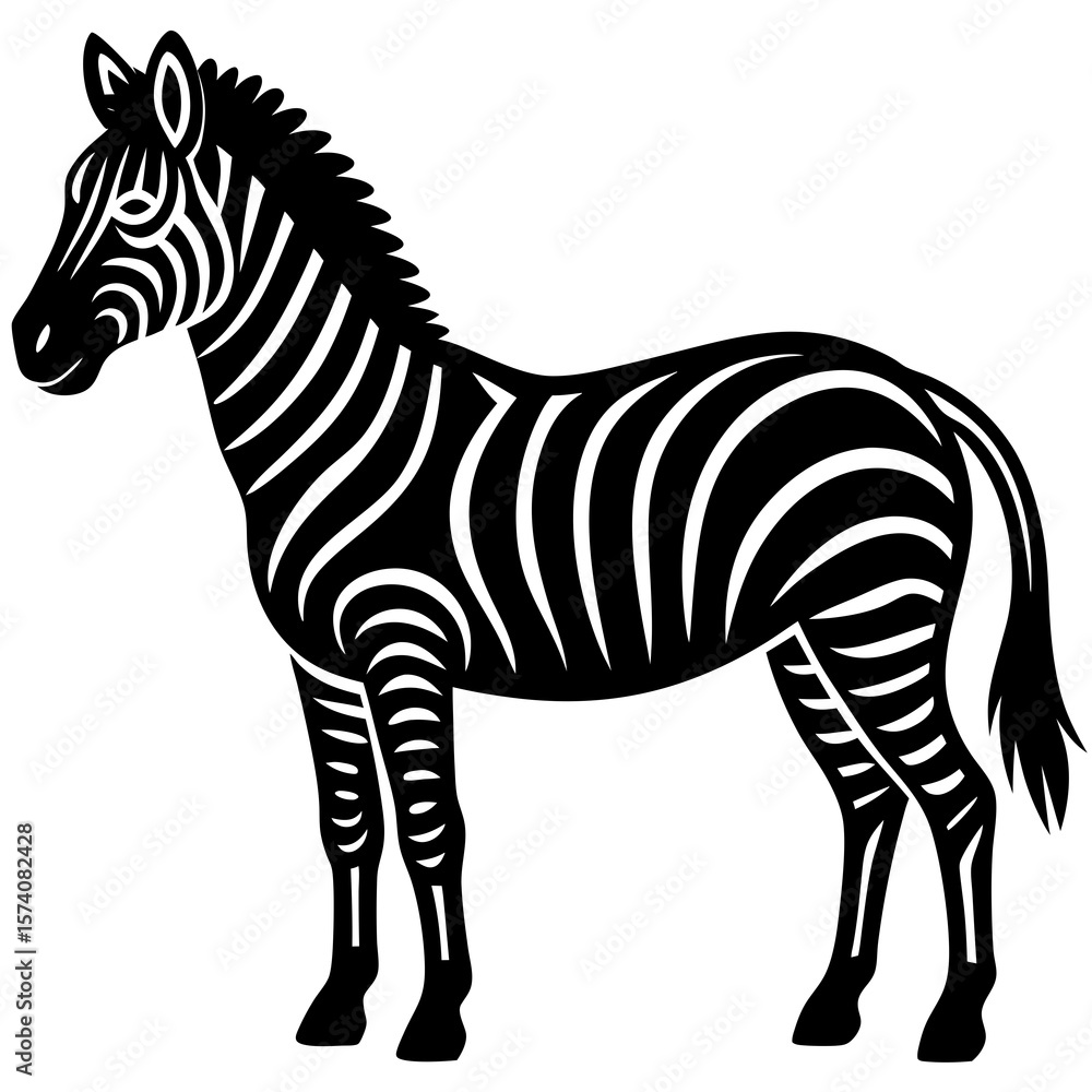 Fototapeta premium zebra vector illustration