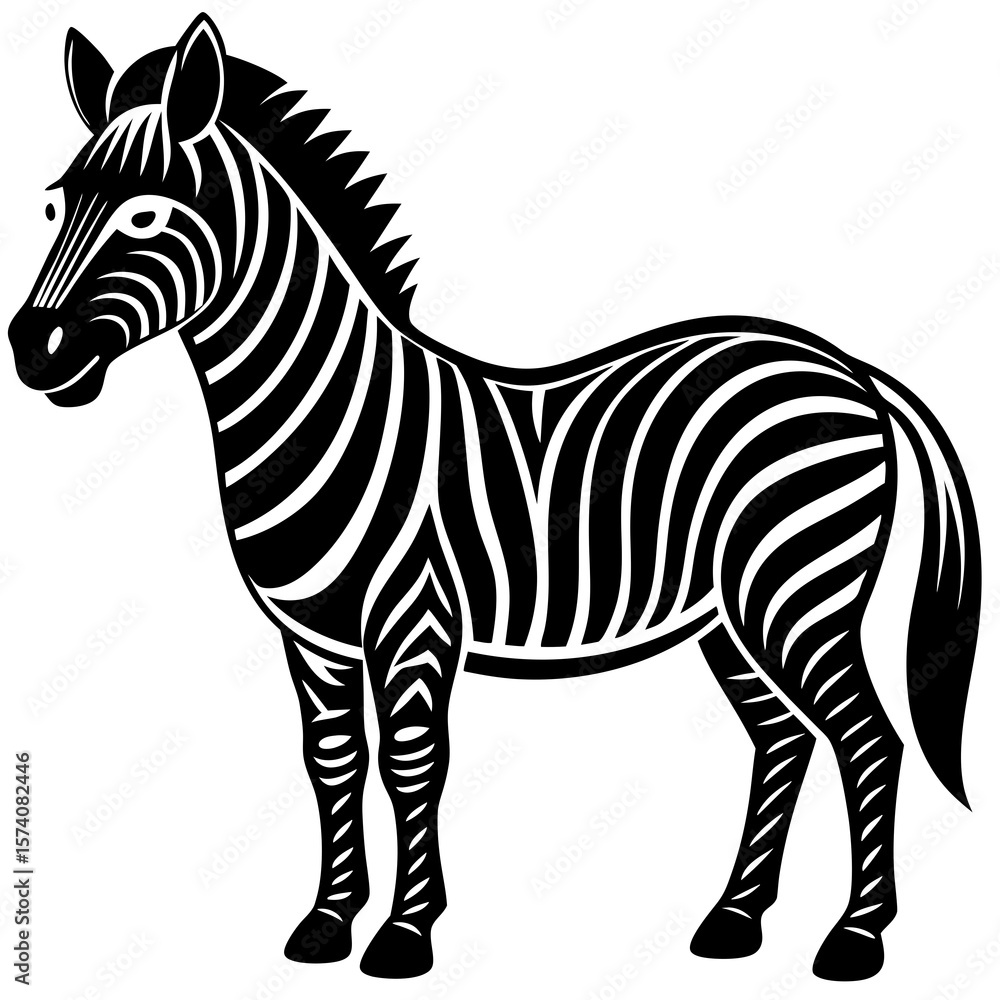 Fototapeta premium zebra vector illustration