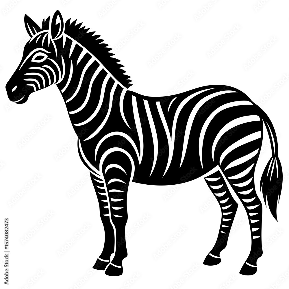 Fototapeta premium zebra vector illustration