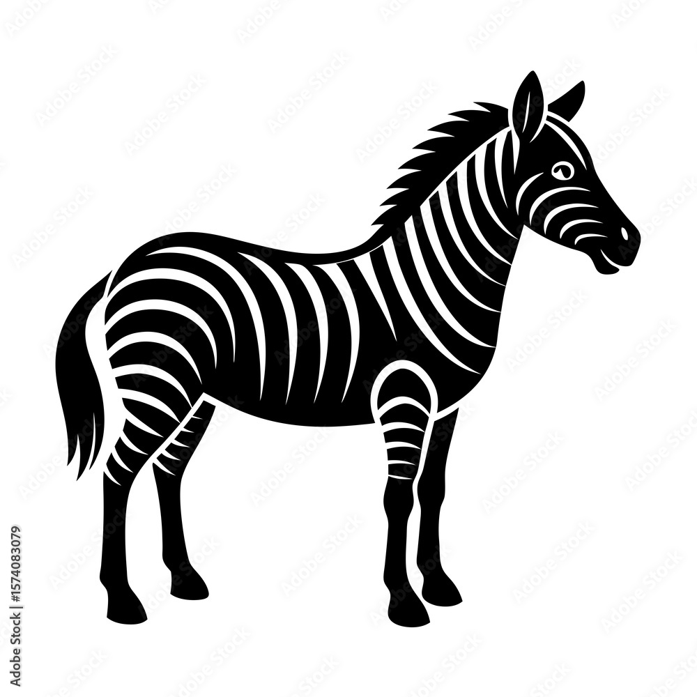 Fototapeta premium zebra vector illustration