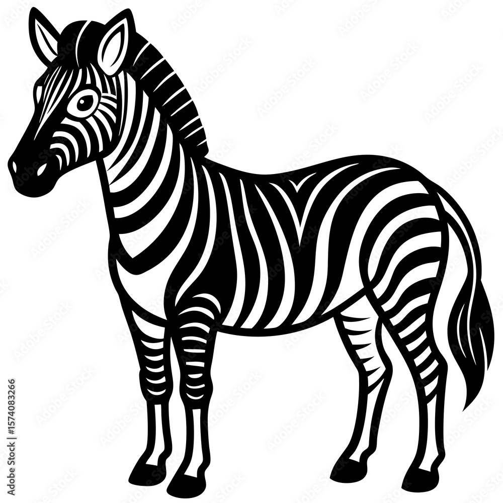 Fototapeta premium zebra vector illustration