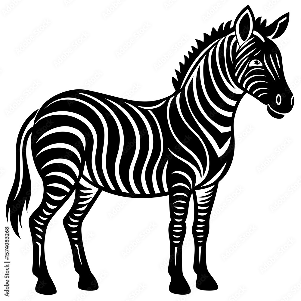 Fototapeta premium zebra vector illustration