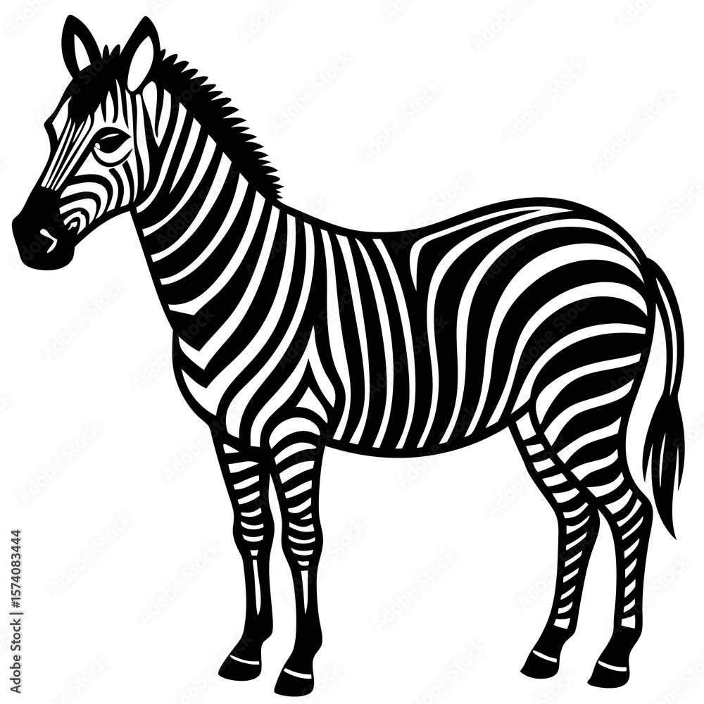 Fototapeta premium zebra vector illustration