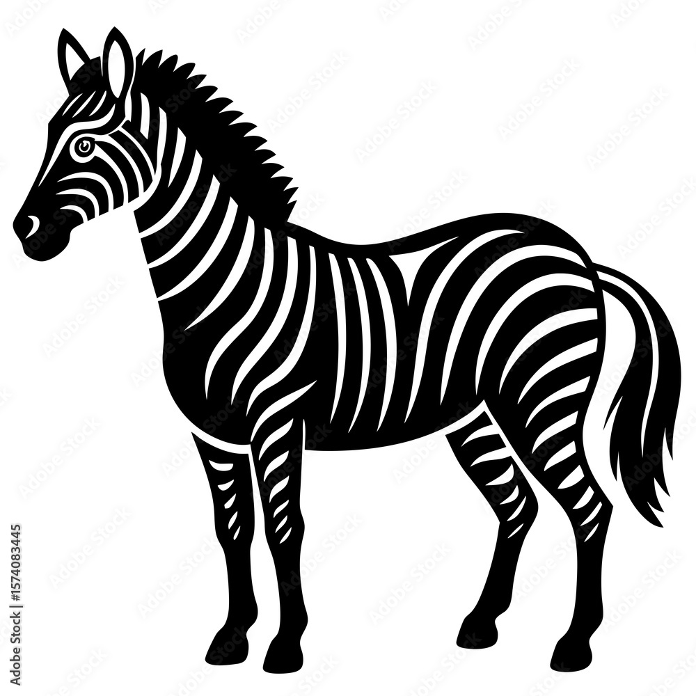 Fototapeta premium zebra vector illustration