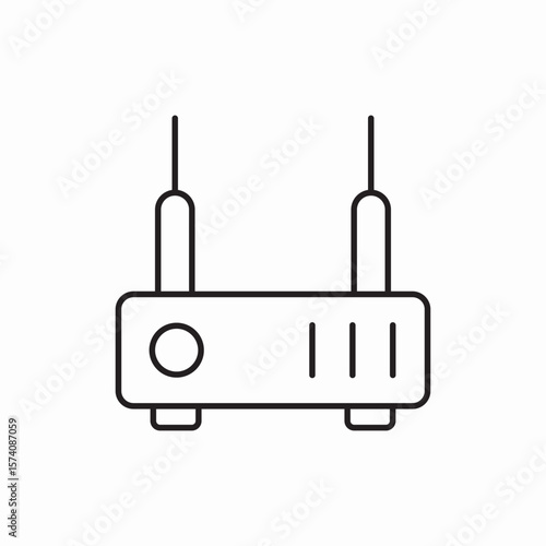 wifi modem router icon vector sign