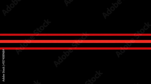 Abstract Digital Background Featuring Bold Red Lines on Black Canvas Creating a Modern Design