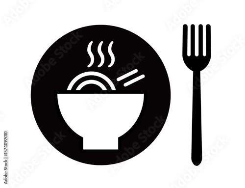 Meal icon23A-2 : meal , icon, Ramen, rice, noodles, bar, restaurant, soba
