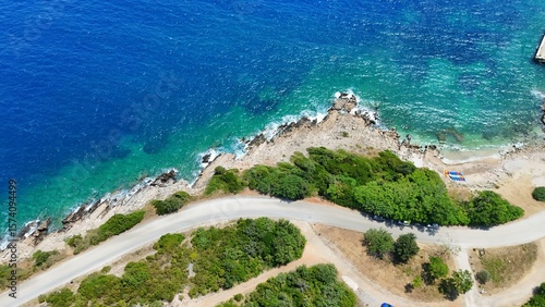 Fototapeta Naklejka Na Ścianę i Meble -  Prevlaka Park, Cape Oštra, peninsula above the Bay of Kotor, Adriatic Sea, Croatia, Europe,