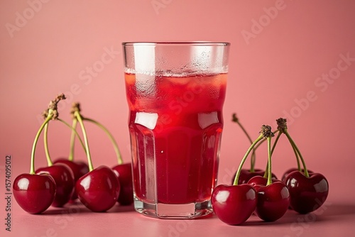 Vaso de zumo de Cereza